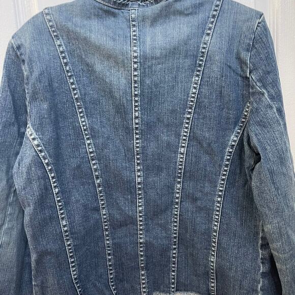 Reba Denim Jean Jacket Sz L - Picture 8 of 12